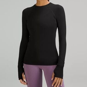lululemon athletica Black Keep the Heat Thermal Long Sleeve Shirt